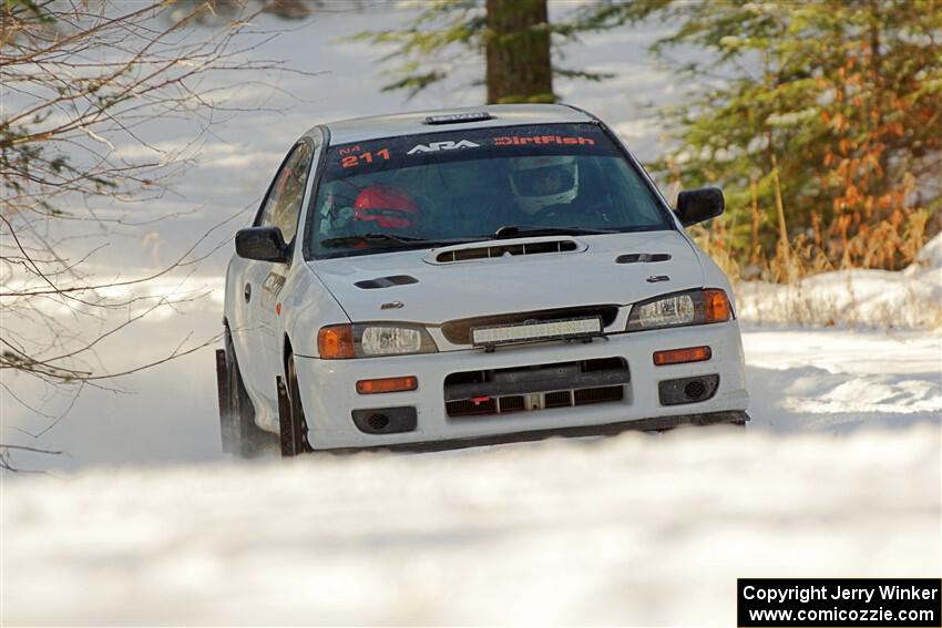 Jack Nelson / Jessica Nelson Subaru Impreza on SS1.