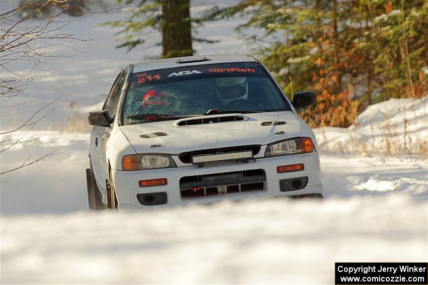 Jack Nelson / Jessica Nelson Subaru Impreza on SS1.