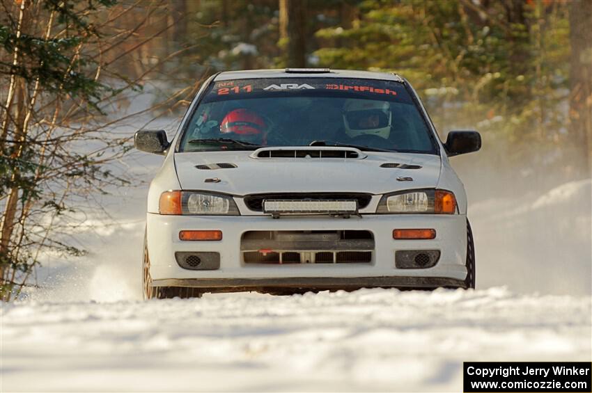 Jack Nelson / Jessica Nelson Subaru Impreza on SS1.