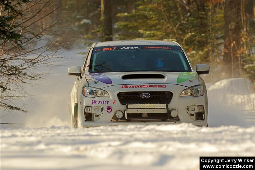 Jamey Randall / Geoff Youngdahl Subaru WRX on SS1.