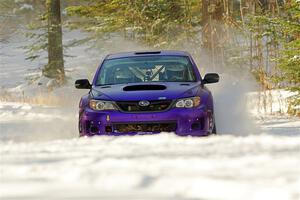 Silas Himes / Charlotte Himes Subaru WRX STi on SS1.