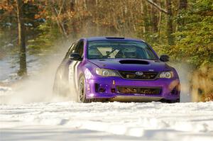 Silas Himes / Charlotte Himes Subaru WRX STi on SS1.