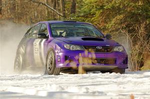 Silas Himes / Charlotte Himes Subaru WRX STi on SS1.