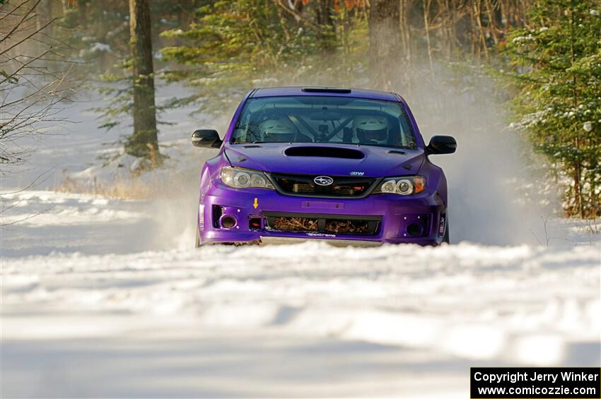 Silas Himes / Charlotte Himes Subaru WRX STi on SS1.