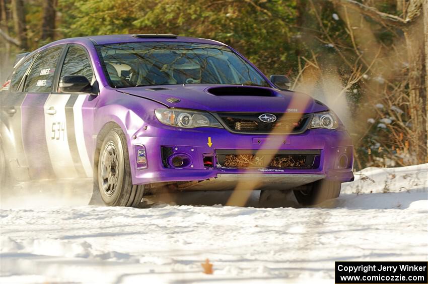 Silas Himes / Charlotte Himes Subaru WRX STi on SS1.