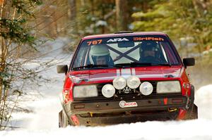 Nino Ortega / Neil CarlinSchauer VW GTI on SS1.