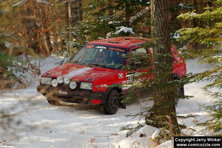 Nino Ortega / Neil CarlinSchauer VW GTI on SS1.