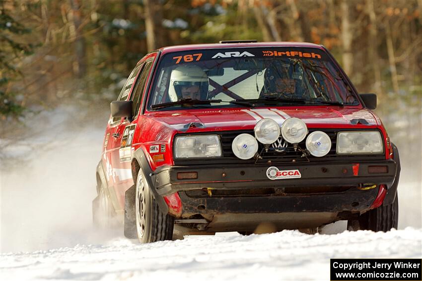 Nino Ortega / Neil CarlinSchauer VW GTI on SS1.