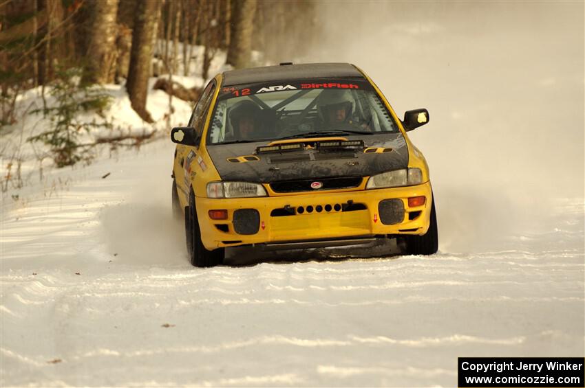 Steve Gingras / Katie Gingras Subaru Impreza on SS2.