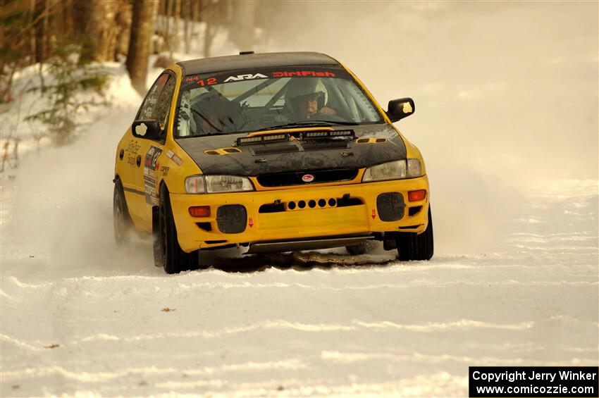 Steve Gingras / Katie Gingras Subaru Impreza on SS2.