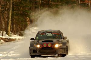 Daryl Bergen / Karl Bergen Subaru WRX STi on SS2.