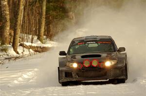 Daryl Bergen / Karl Bergen Subaru WRX STi on SS2.