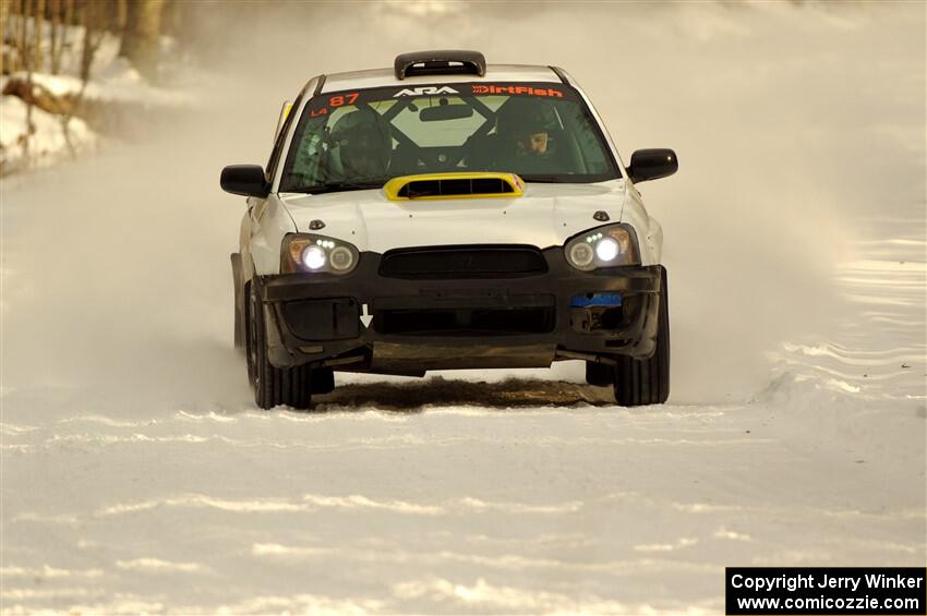 Mark Williams / Tim Kohlmann Subaru WRX STi on SS2.