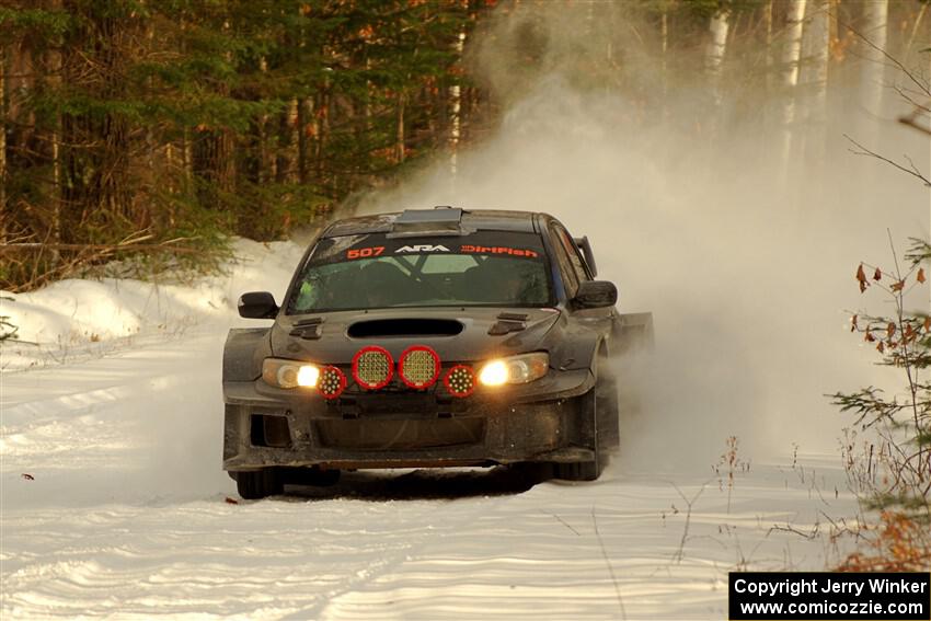 Daryl Bergen / Karl Bergen Subaru WRX STi on SS2.