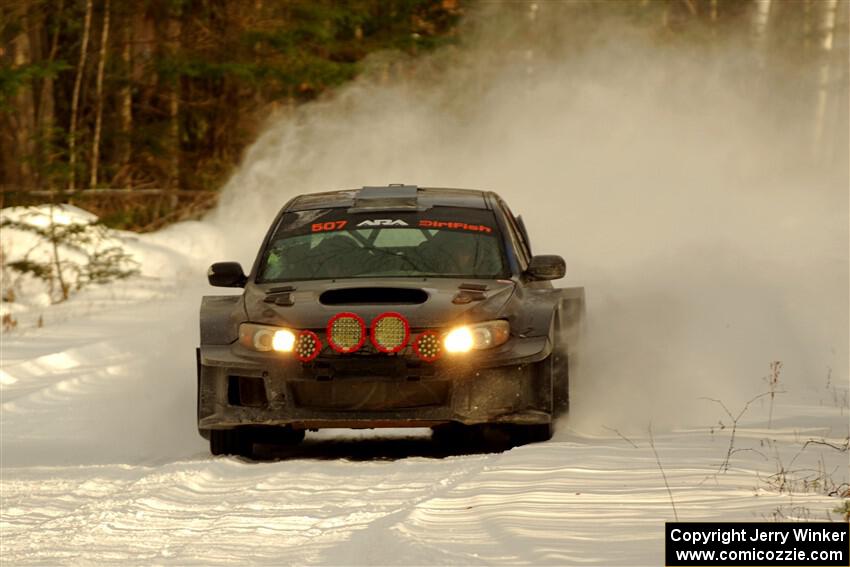 Daryl Bergen / Karl Bergen Subaru WRX STi on SS2.