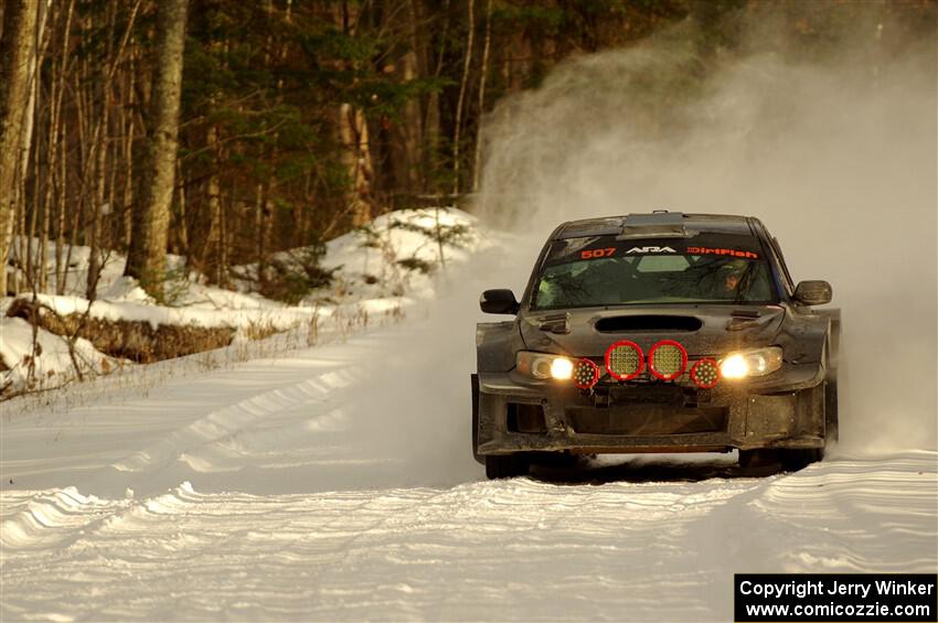 Daryl Bergen / Karl Bergen Subaru WRX STi on SS2.