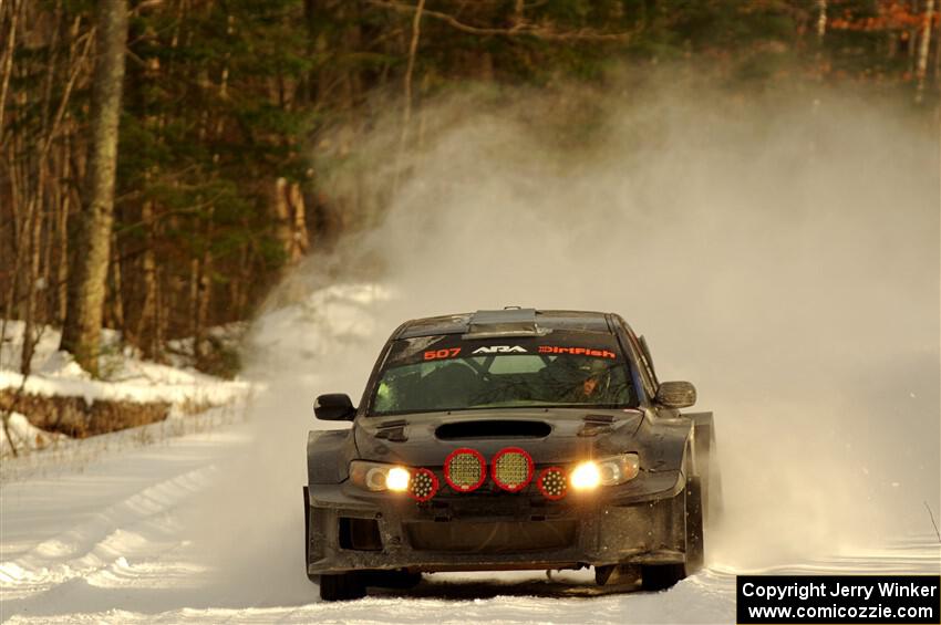 Daryl Bergen / Karl Bergen Subaru WRX STi on SS2.