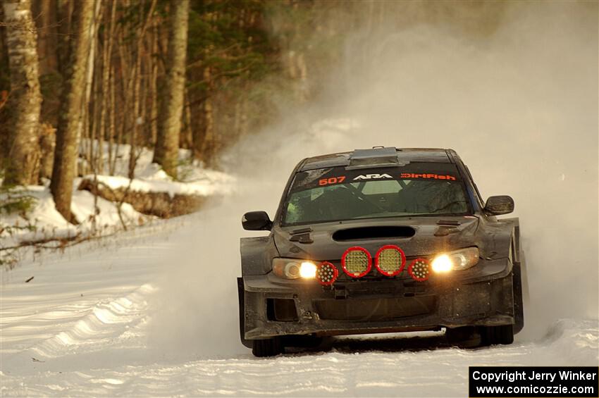 Daryl Bergen / Karl Bergen Subaru WRX STi on SS2.