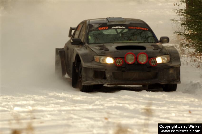 Daryl Bergen / Karl Bergen Subaru WRX STi on SS2.