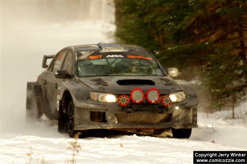 Daryl Bergen / Karl Bergen Subaru WRX STi on SS2.