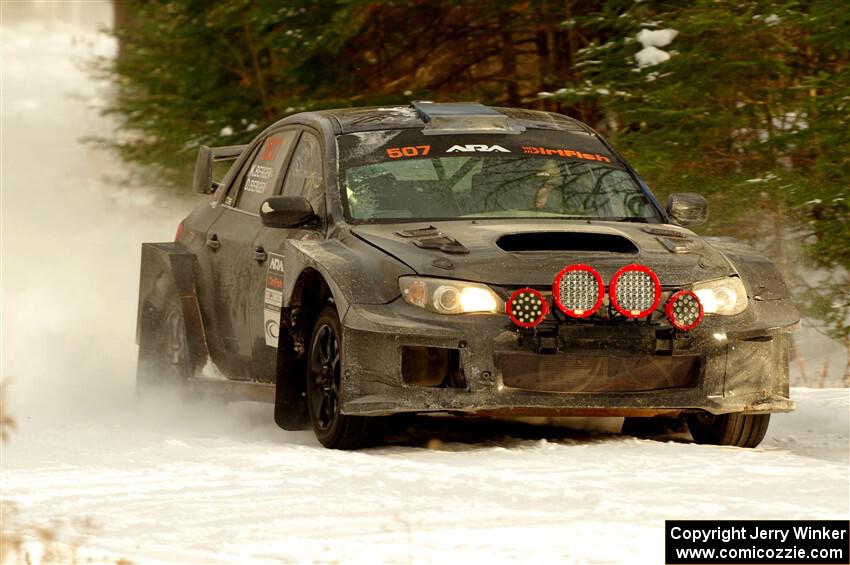 Daryl Bergen / Karl Bergen Subaru WRX STi on SS2.