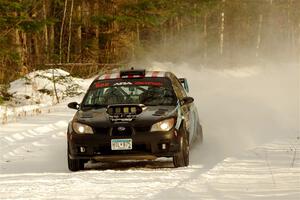 Matt James / Abbey James Subaru Impreza on SS2.