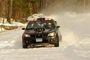 Matt James / Abbey James Subaru Impreza on SS2.