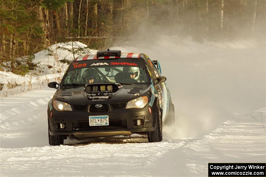 Matt James / Abbey James Subaru Impreza on SS2.