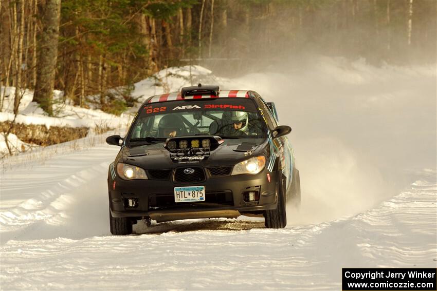 Matt James / Abbey James Subaru Impreza on SS2.