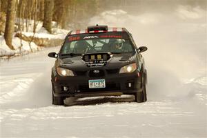 Matt James / Abbey James Subaru Impreza on SS2.