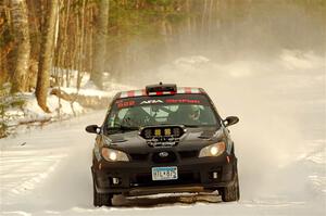 Matt James / Abbey James Subaru Impreza on SS2.