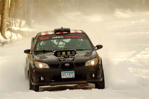 Matt James / Abbey James Subaru Impreza on SS2.