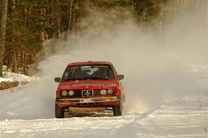 Levi Johnson / Josh Nykanen BMW 325e on SS2.