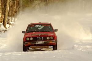 Levi Johnson / Josh Nykanen BMW 325e on SS2.