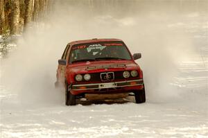 Levi Johnson / Josh Nykanen BMW 325e on SS2.