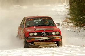 Levi Johnson / Josh Nykanen BMW 325e on SS2.