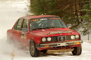 Levi Johnson / Josh Nykanen BMW 325e on SS2.