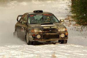 Jacob Kohler / Bill Codere Subaru Impreza on SS2.