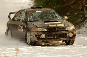 Jacob Kohler / Bill Codere Subaru Impreza on SS2.