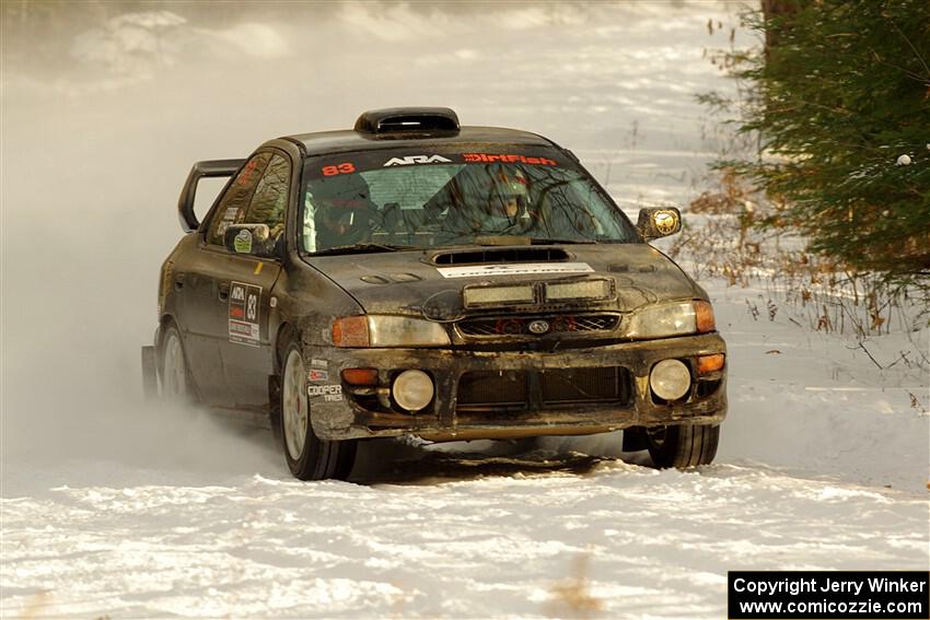 Jacob Kohler / Bill Codere Subaru Impreza on SS2.