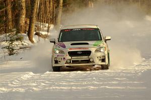 Jamey Randall / Geoff Youngdahl Subaru WRX on SS2.