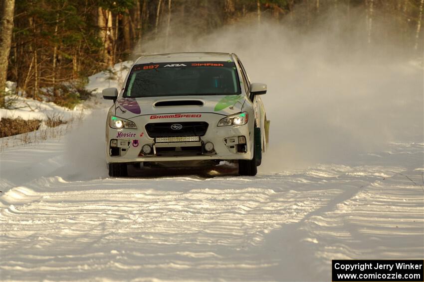 Jamey Randall / Geoff Youngdahl Subaru WRX on SS2.