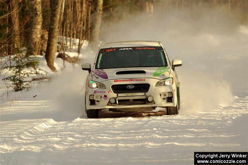 Jamey Randall / Geoff Youngdahl Subaru WRX on SS2.