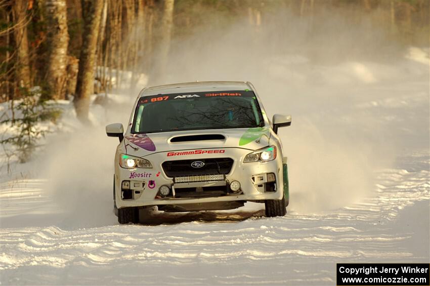 Jamey Randall / Geoff Youngdahl Subaru WRX on SS2.