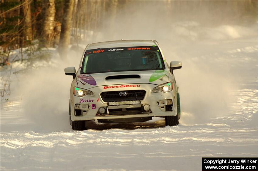 Jamey Randall / Geoff Youngdahl Subaru WRX on SS2.