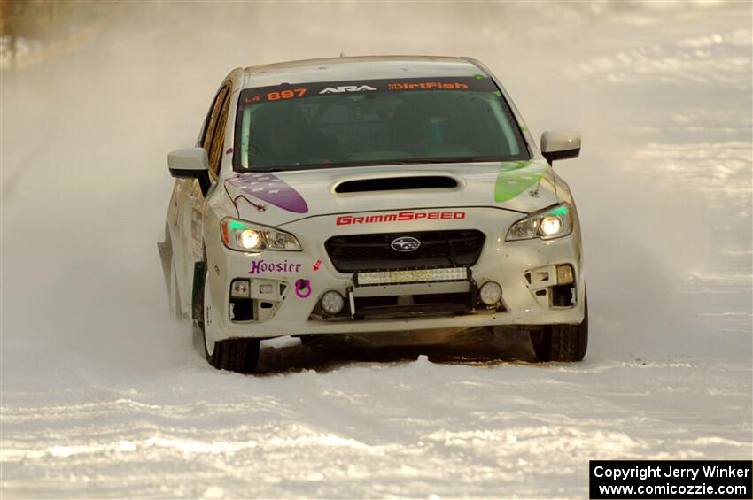 Jamey Randall / Geoff Youngdahl Subaru WRX on SS2.