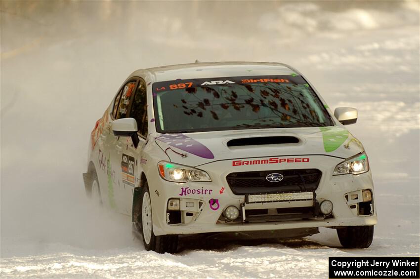 Jamey Randall / Geoff Youngdahl Subaru WRX on SS2.