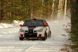 Jason Cook / Maggie Tu Subaru WRX on SS2.