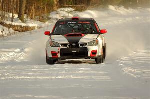 Jason Cook / Maggie Tu Subaru WRX on SS2.