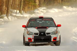 Jason Cook / Maggie Tu Subaru WRX on SS2.